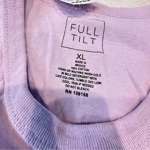 NWT Full Tilt Purple Butterfly Graphic Cropped Tank - Picture 9 of 12